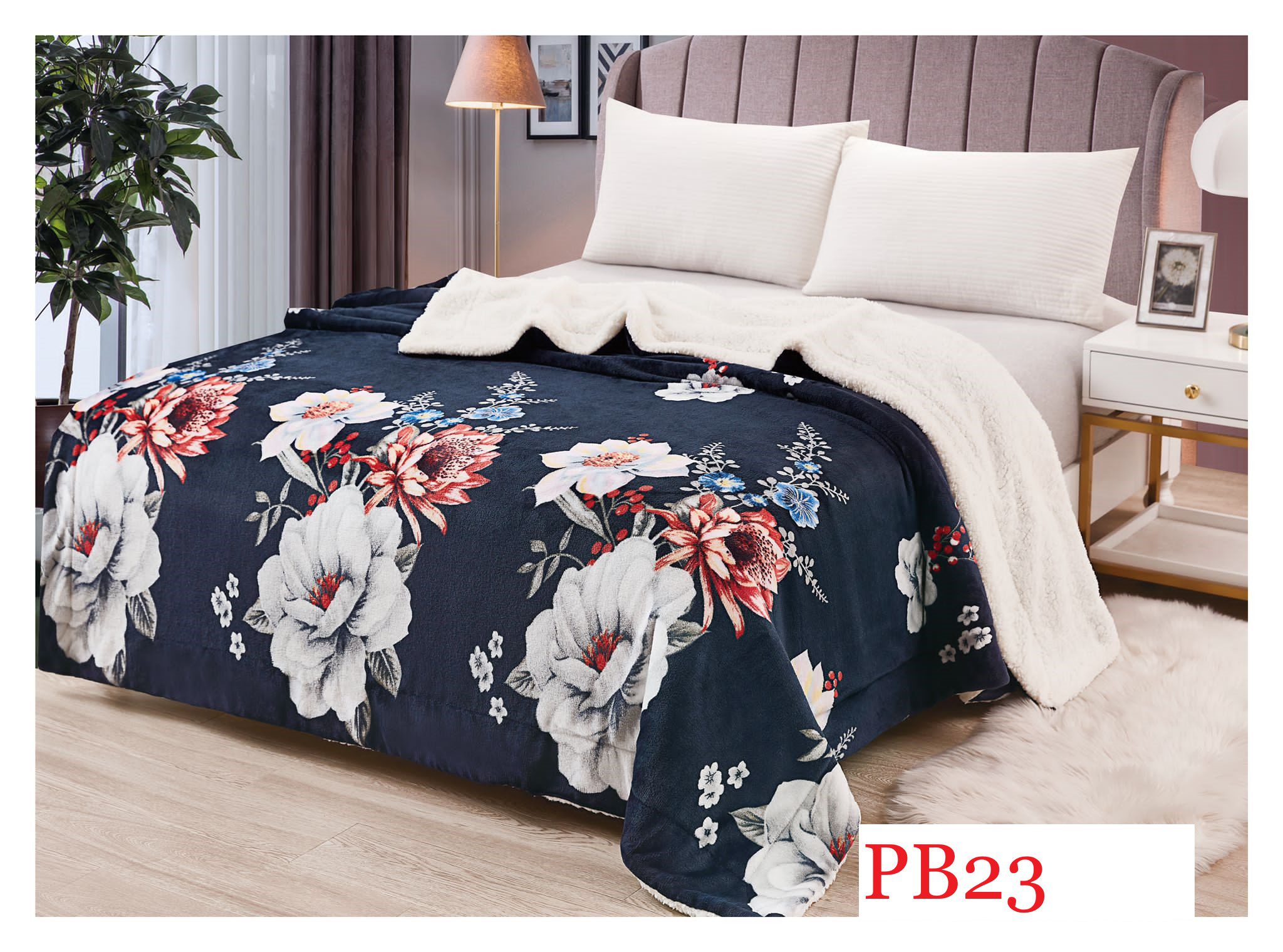 Pătura pufoasă COCOLINO Blanita, 2 persoane PB23 1