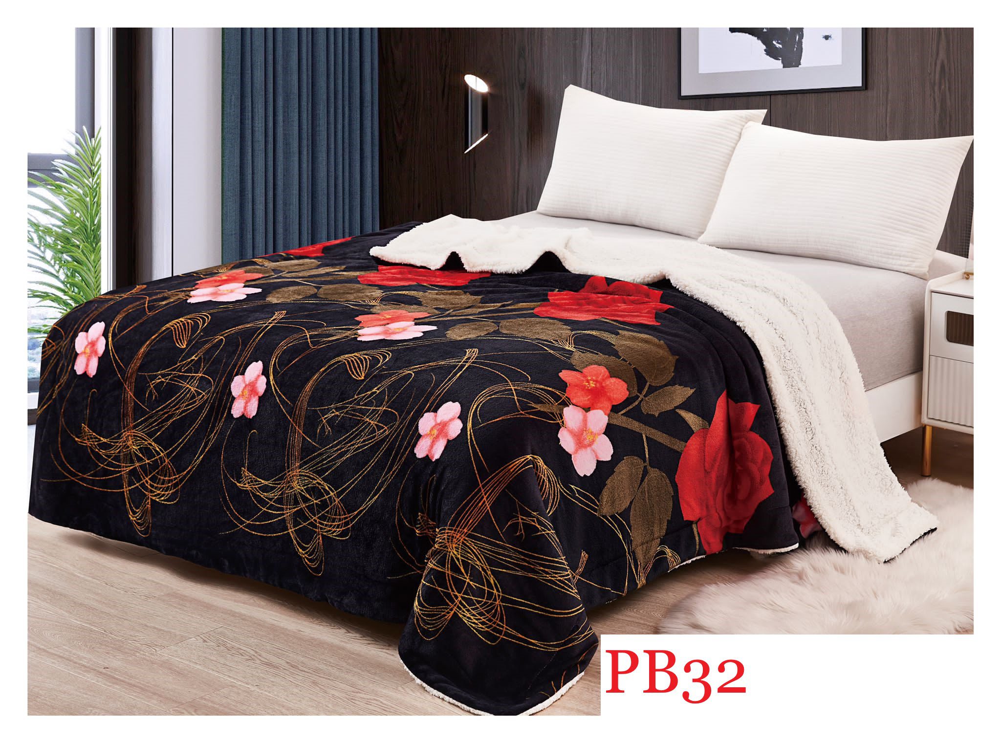 Pătura pufoasă COCOLINO Blanita, 2 persoane PB32 2