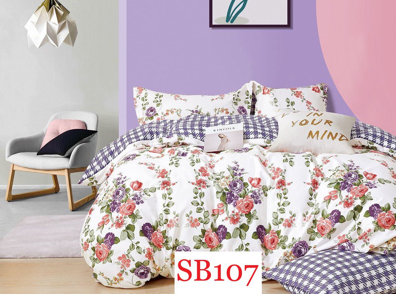 Lenjerie de pat o persoana 4 piese Finet cod-SB107 2