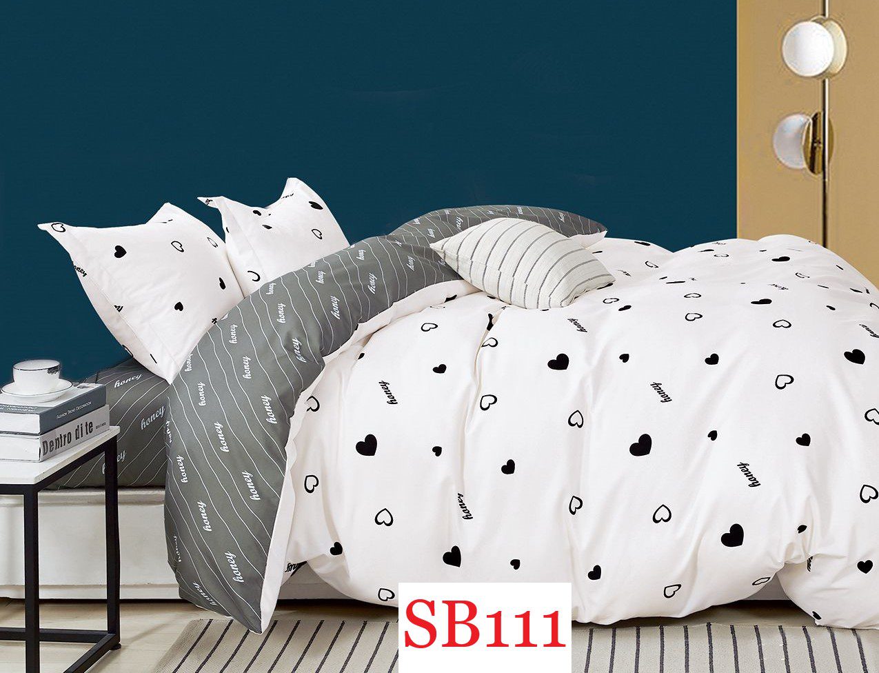 Lenjerie de pat o persoana 4 piese Finet cod-SB111 2