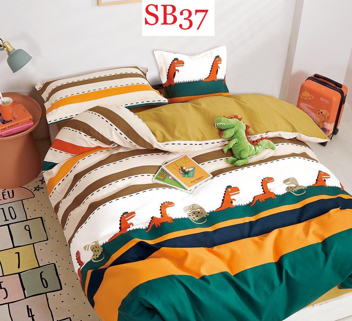 Lenjerie de pat o persoana 4 piese Finet cod-SB37 1