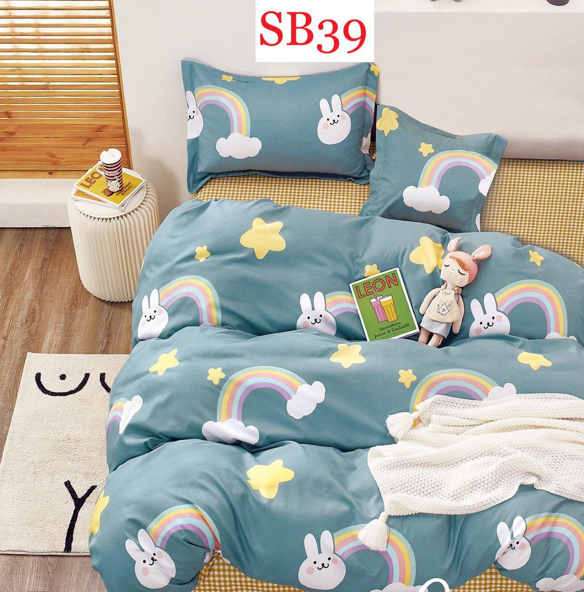 Lenjerie de pat o persoana 4 piese Finet cod-SB39 1