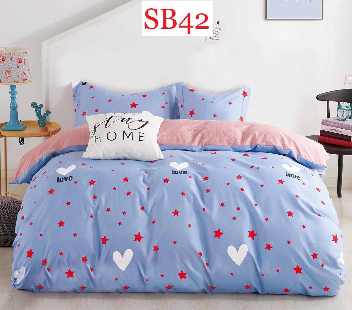 Lenjerie de pat o persoana 4 piese Finet cod-SB42 1