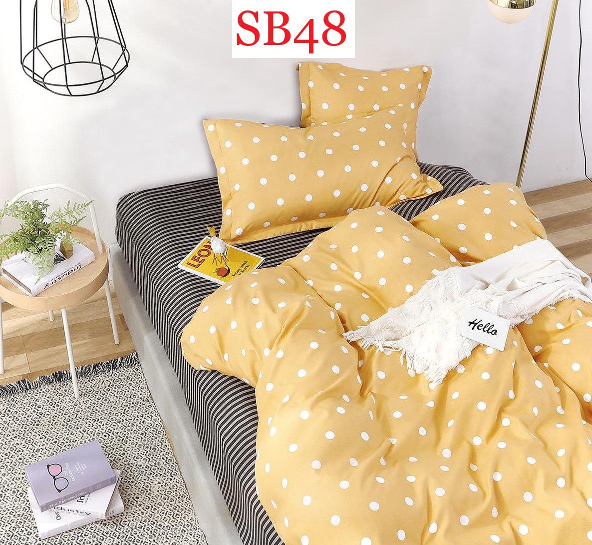 Lenjerie de pat o persoana 4 piese Finet cod-SB48 1