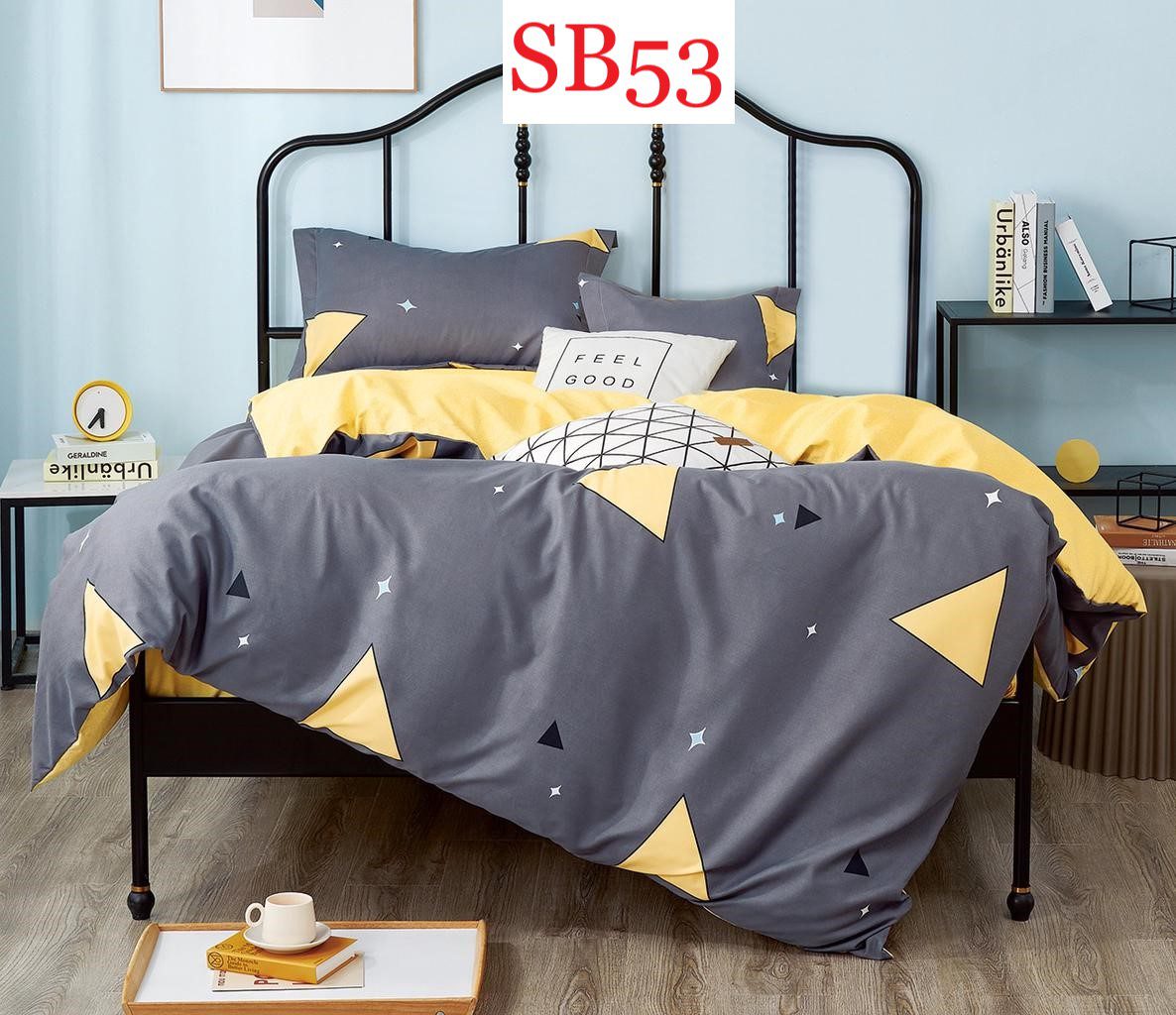 Lenjerie de pat o persoana 4 piese Finet cod-SB53 1