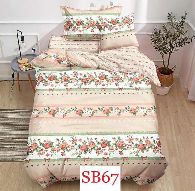 Lenjerie de pat o persoana 4 piese Finet cod-SB67 1