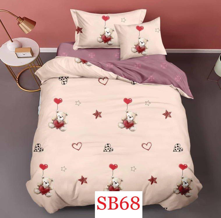 Lenjerie de pat o persoana 4 piese Finet cod-SB68 1