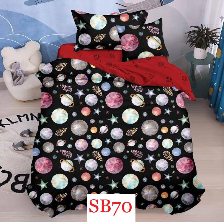 Lenjerie de pat o persoana 4 piese Finet cod-SB70 2