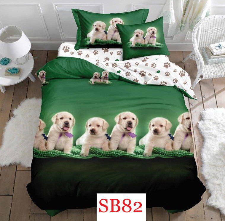 Lenjerie de pat o persoana 4 piese Finet cod-SB82 2