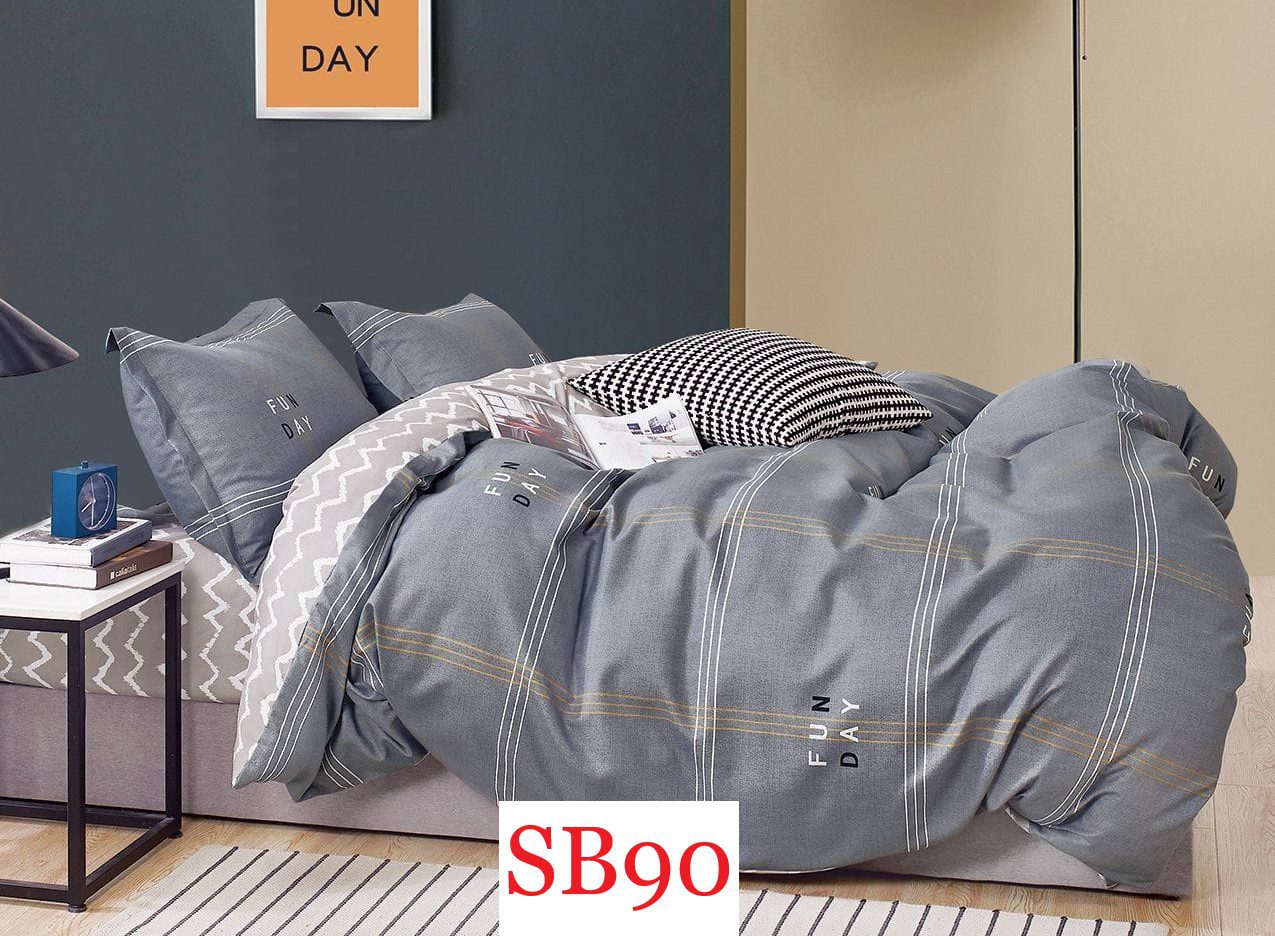 Lenjerie de pat o persoana 4 piese Finet cod-SB90 2