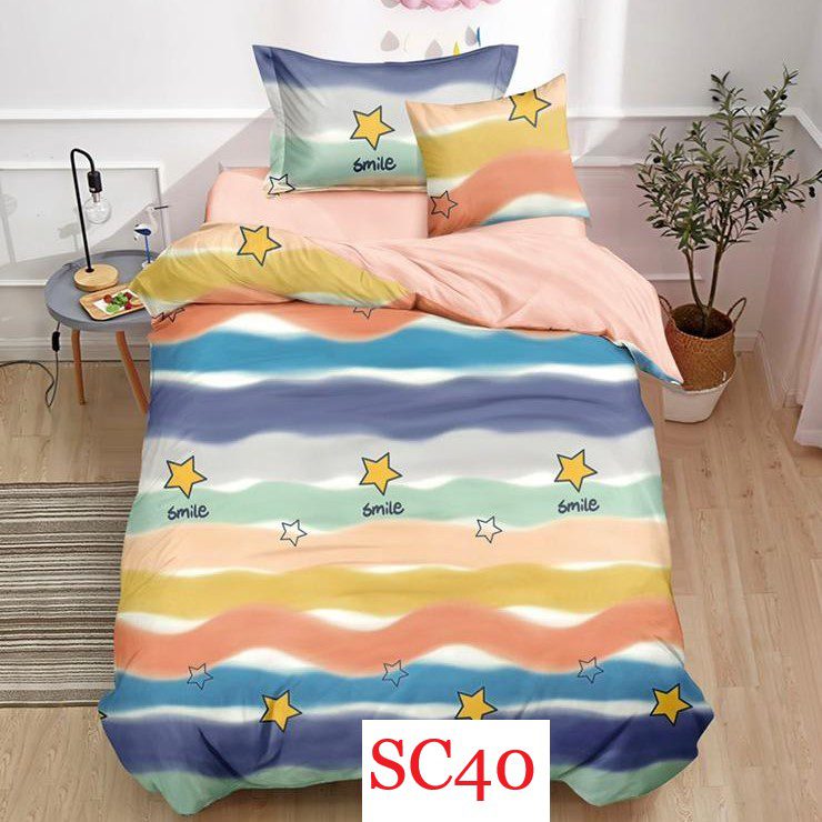 Lenjerie de pat, cearsaf cu elastic, o persoana 4 piese Finet cod-SC40 1