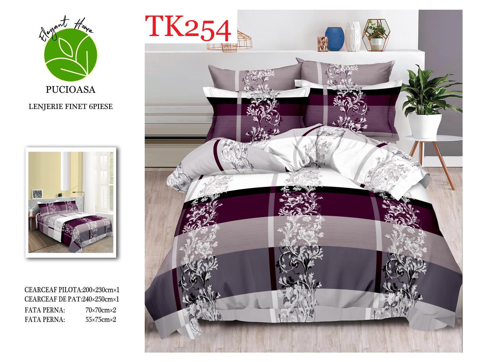 Lenjerie de pat Finet 6 piese cod-TK254 1