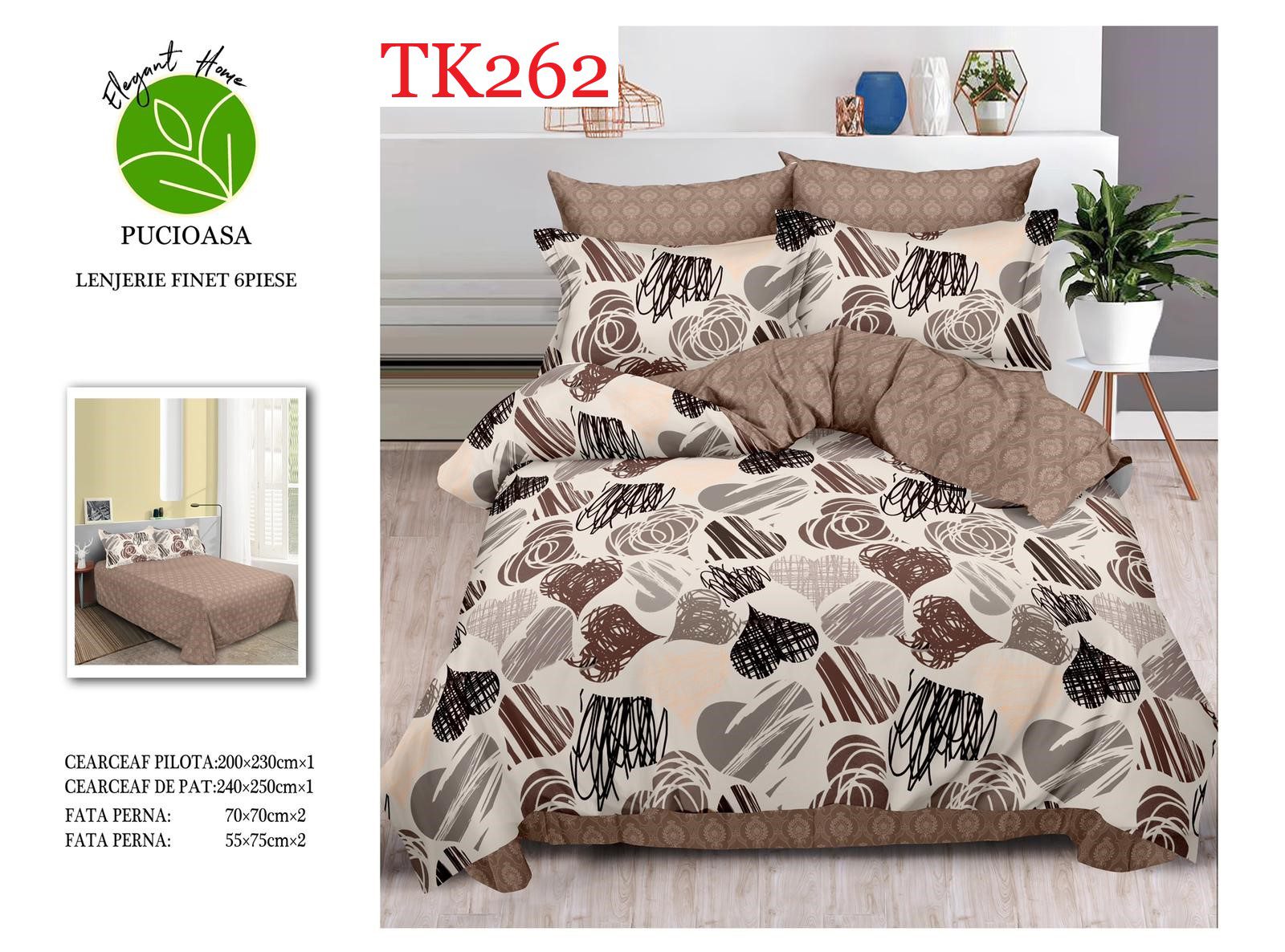 Lenjerie de pat Finet 6 piese cod-TK262 1