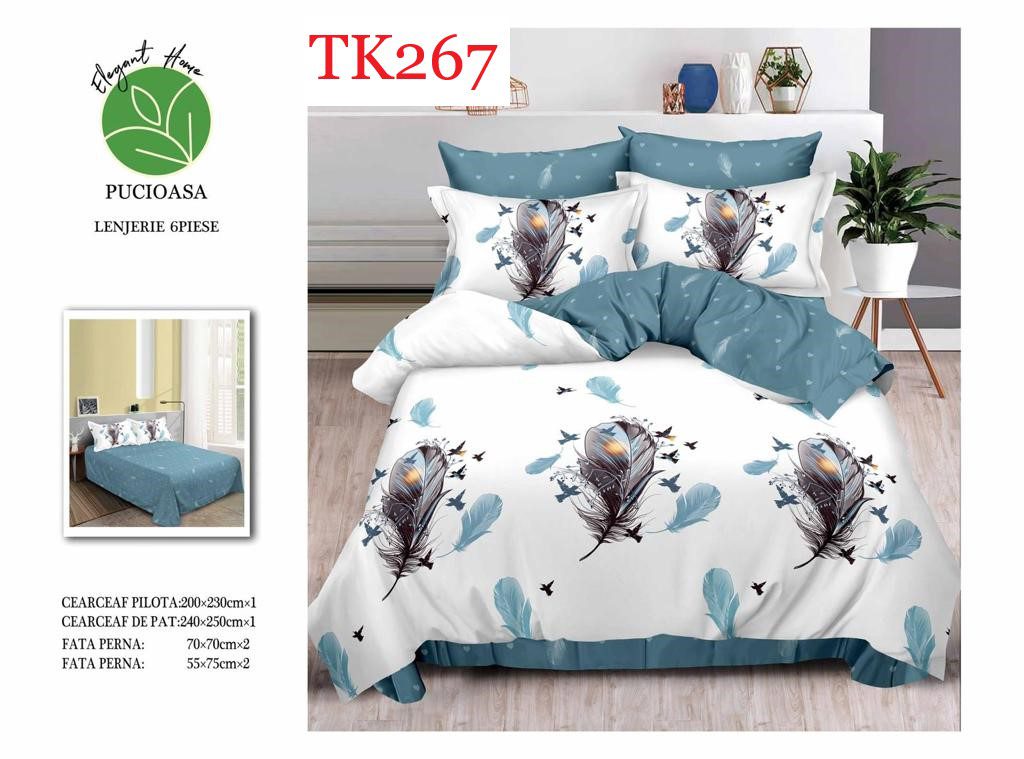 Lenjerie de pat Finet 6 piese cod-TK267 1