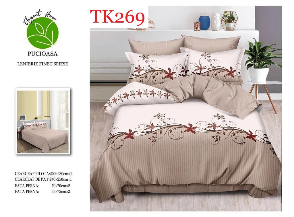 Lenjerie de pat Finet 6 piese cod-TK269 2