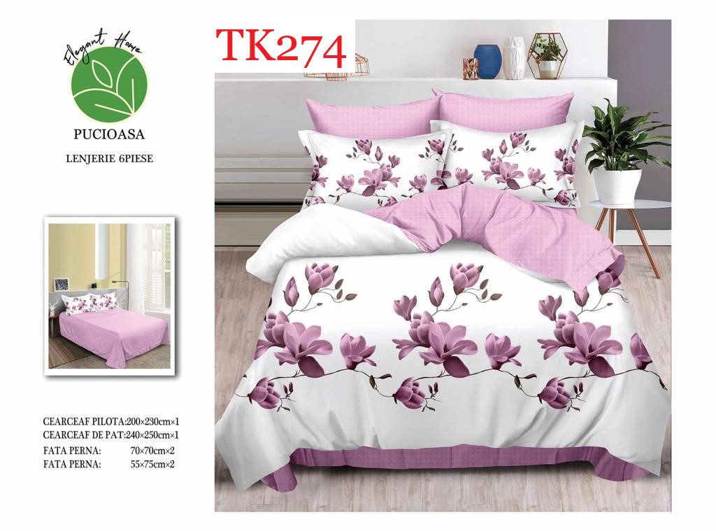 Lenjerie de pat Finet 6 piese cod-TK274 2