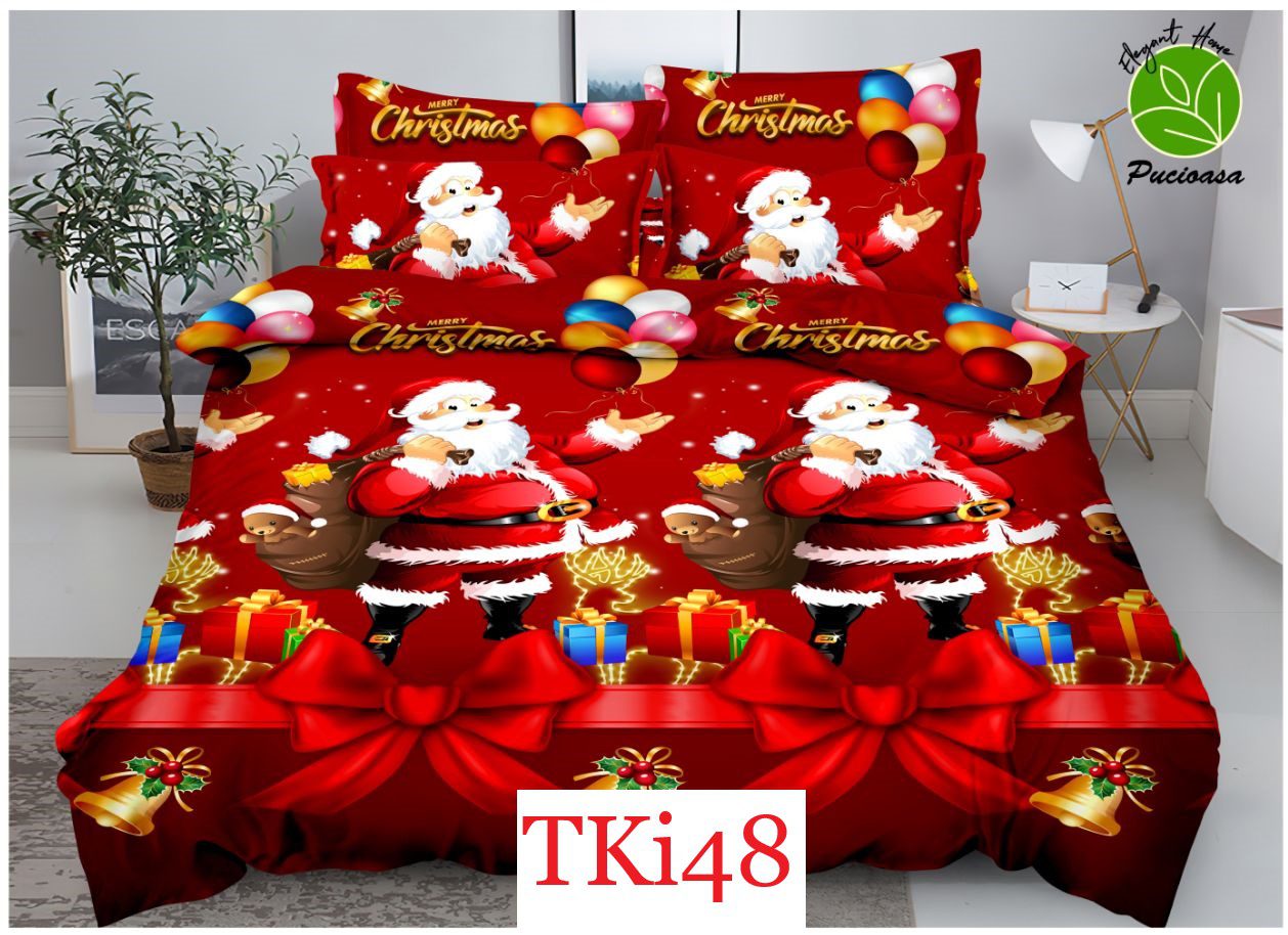 Lenjerie de pat Finet 6 piese CRACIUN cod-TKi48 1