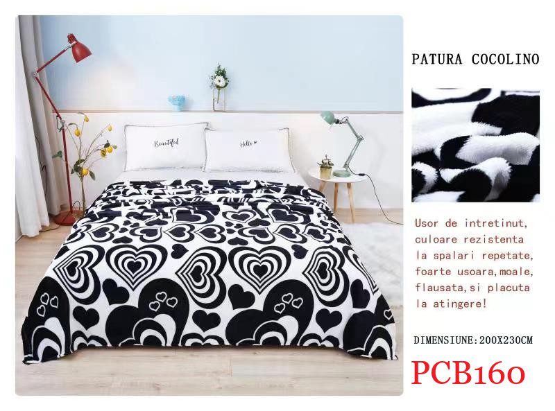 Pătura pufoasă COCOLINO, 2 persoane PCB160 2