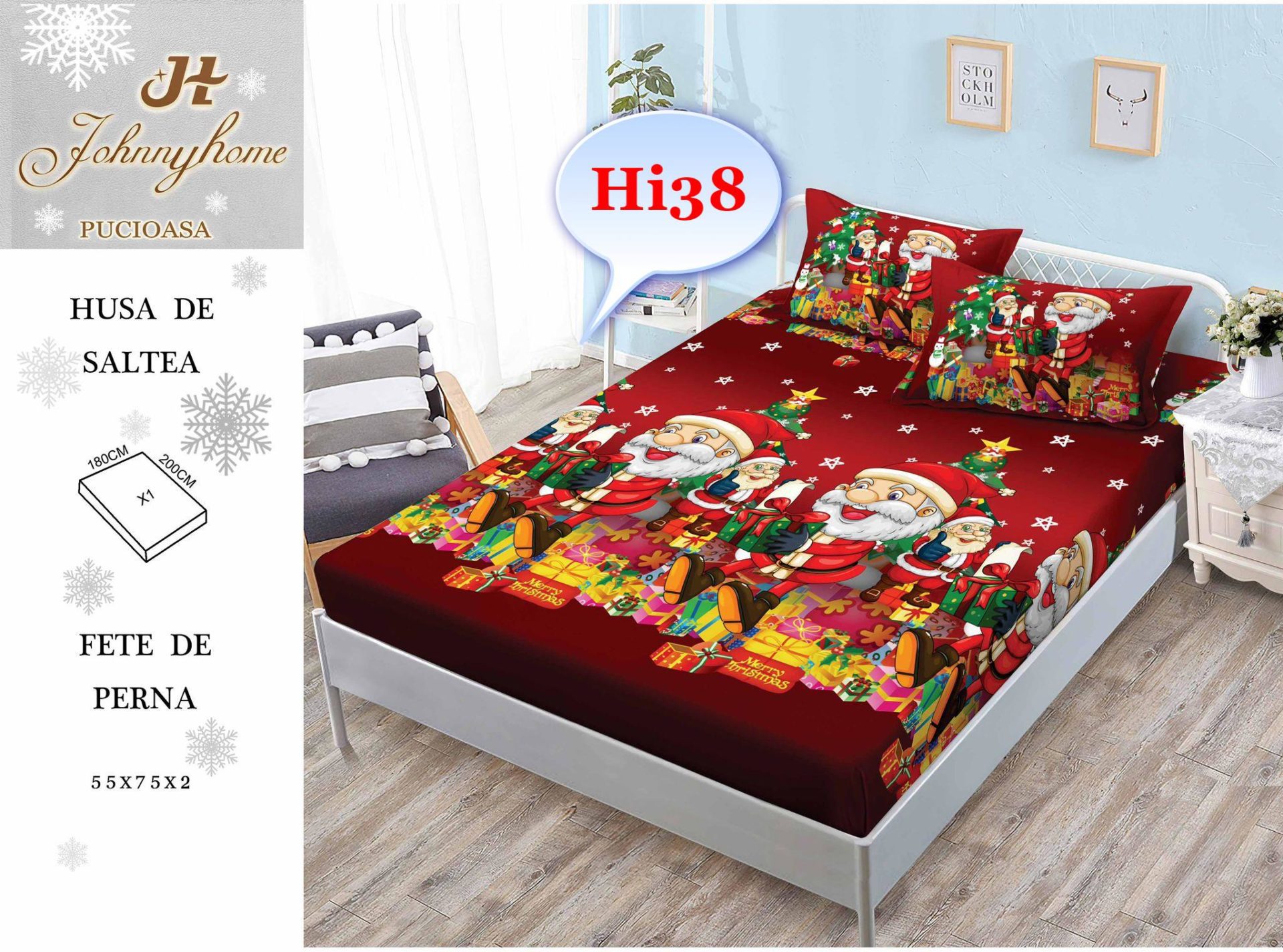 Husa pentru saltea FINET Craciun
