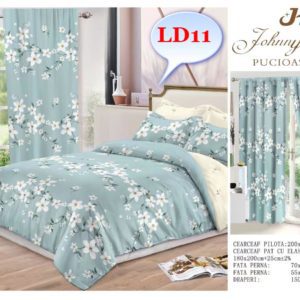 Lenjerie de pat finet cu draperii incluse cod-LD11