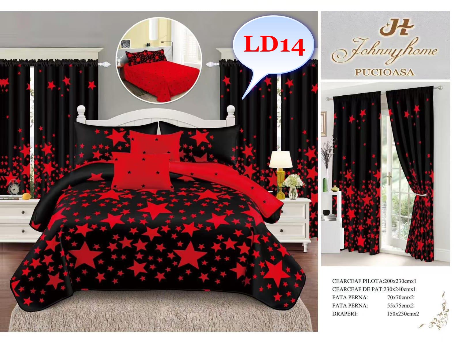 Lenjerie de Pat Finet cu Draperii – Alegerea Ideală pentru Dormitorul Perfect Descoperă setul complet de lenjerie de pat finet cu draperii, creat pentru a oferi un plus de confort și rafinament dormitorului tău. Acest set premium include tot ce ai nevoie pentru un pat elegant și un decor armonios, începând de la lenjeria fină de pat până la draperiile asortate.