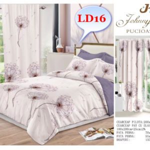 Lenjerie de pat finet cu draperii incluse cod-LD16