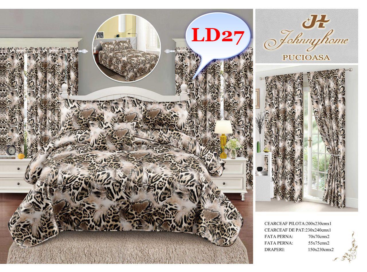 Lenjerie de Pat Finet cu Draperii – Alegerea Ideală pentru Dormitorul Perfect Descoperă setul complet de lenjerie de pat finet cu draperii, creat pentru a oferi un plus de confort și rafinament dormitorului tău. Acest set premium include tot ce ai nevoie pentru un pat elegant și un decor armonios, începând de la lenjeria fină de pat până la draperiile asortate.