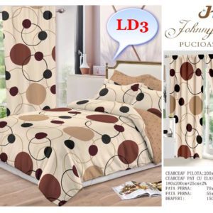 Lenjerie de pat finet cu draperii incluse cod-LD3