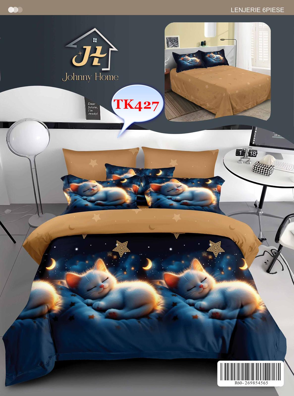 Lenjerie de Pat Finet 6 Piese pentru Un Somn Fără Egal! Transformă-ți dormitorul într-un sanctuar al confortului cu setul nostru exclusiv de lenjerie de pat din finet! Fiecare noapte devine o experiență de neuitat, învelit în prospețime și rafinament.