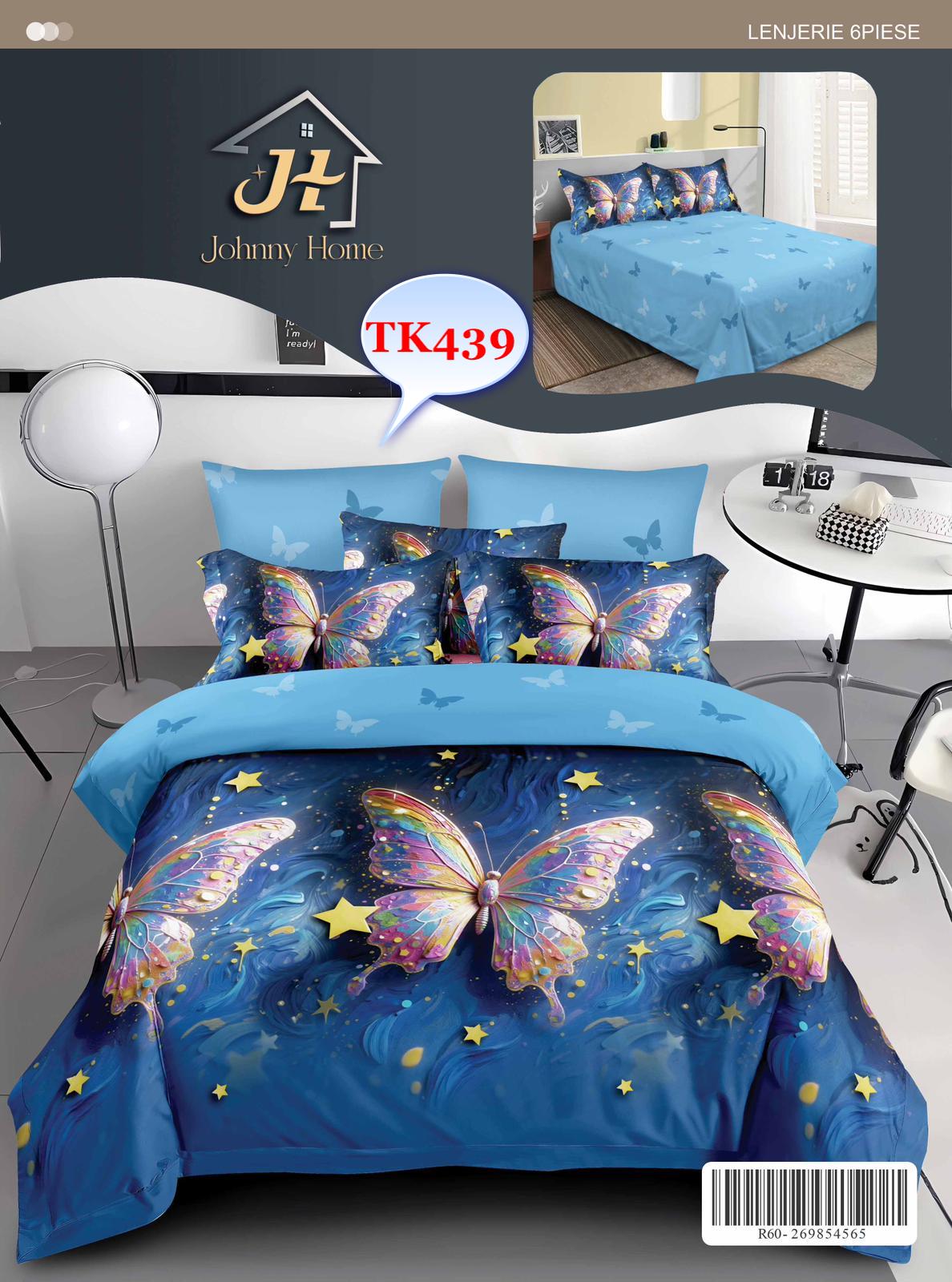 Lenjerie de Pat Finet 6 Piese pentru Un Somn Fără Egal! Transformă-ți dormitorul într-un sanctuar al confortului cu setul nostru exclusiv de lenjerie de pat din finet! Fiecare noapte devine o experiență de neuitat, învelit în prospețime și rafinament.