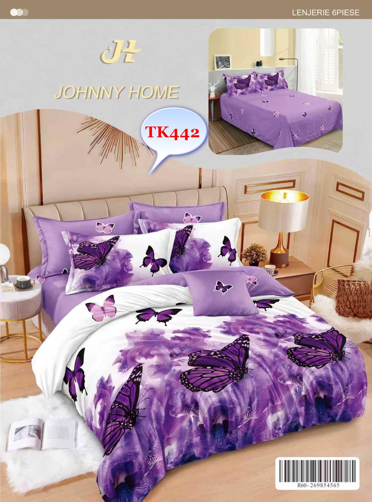 Lenjerie de Pat Finet 6 Piese pentru Un Somn Fără Egal! Transformă-ți dormitorul într-un sanctuar al confortului cu setul nostru exclusiv de lenjerie de pat din finet! Fiecare noapte devine o experiență de neuitat, învelit în prospețime și rafinament.