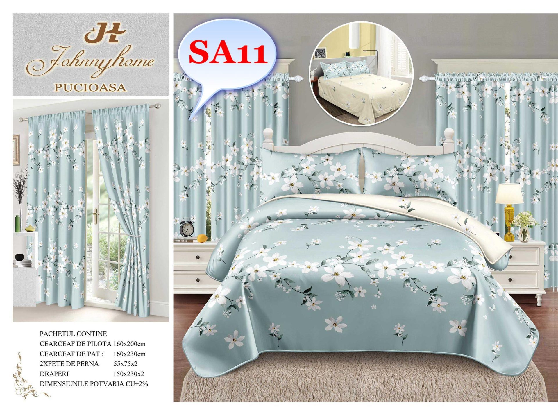 Lenjerie de pat finet Descoperă confortul suprem cu lenjeriile de pat 4 piese din bumbac pentru pat dublu de la Vise-Placute.RO