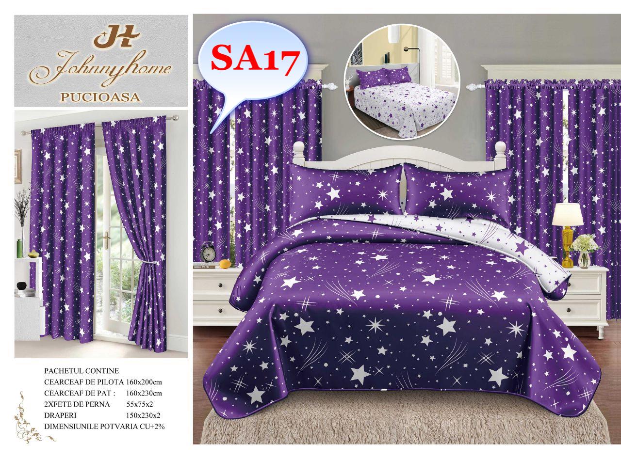 Lenjerie de pat finet Descoperă confortul suprem cu lenjeriile de pat 4 piese din bumbac pentru pat dublu de la Vise-Placute.RO