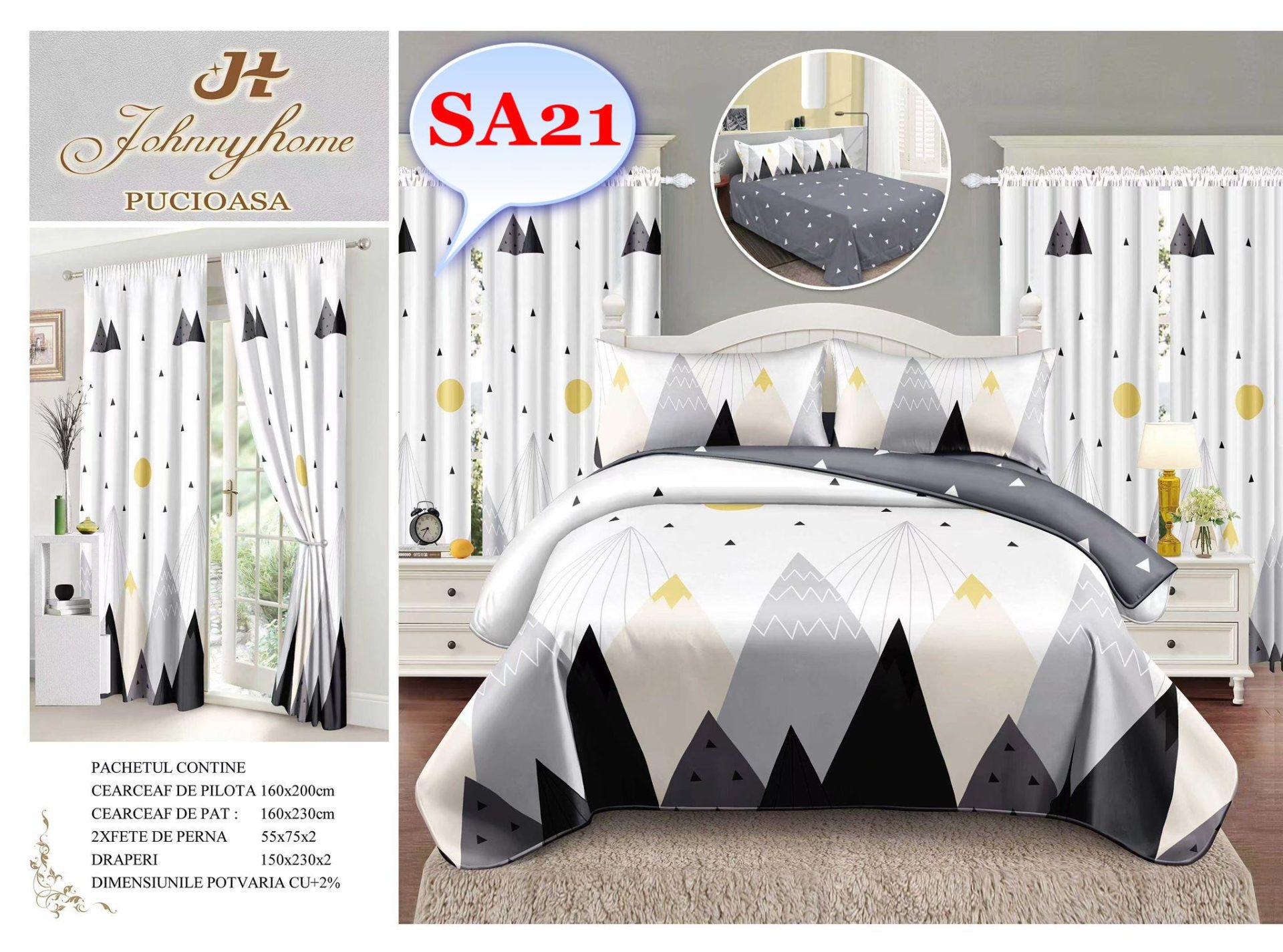 Lenjerie de pat finet Descoperă confortul suprem cu lenjeriile de pat 4 piese din bumbac pentru pat dublu de la Vise-Placute.RO