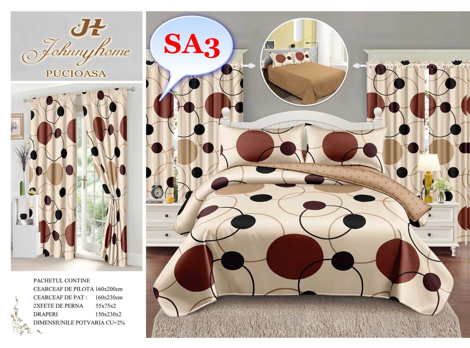 Lenjerie de pat finet Descoperă confortul suprem cu lenjeriile de pat 4 piese din bumbac pentru pat dublu de la Vise-Placute.RO