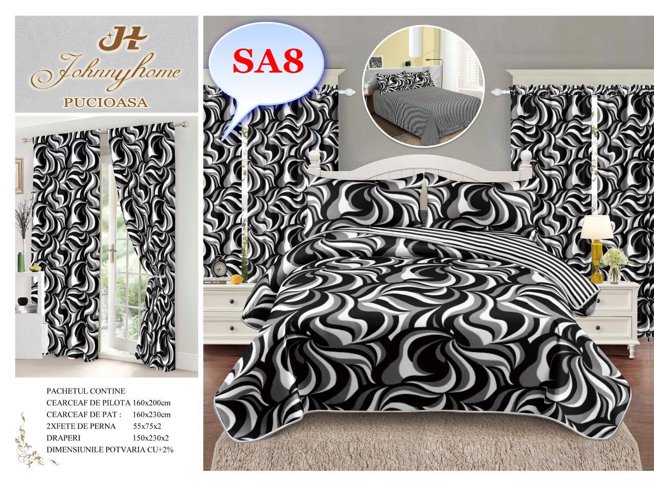 Lenjerie de pat finet Descoperă confortul suprem cu lenjeriile de pat 4 piese din bumbac pentru pat dublu de la Vise-Placute.RO