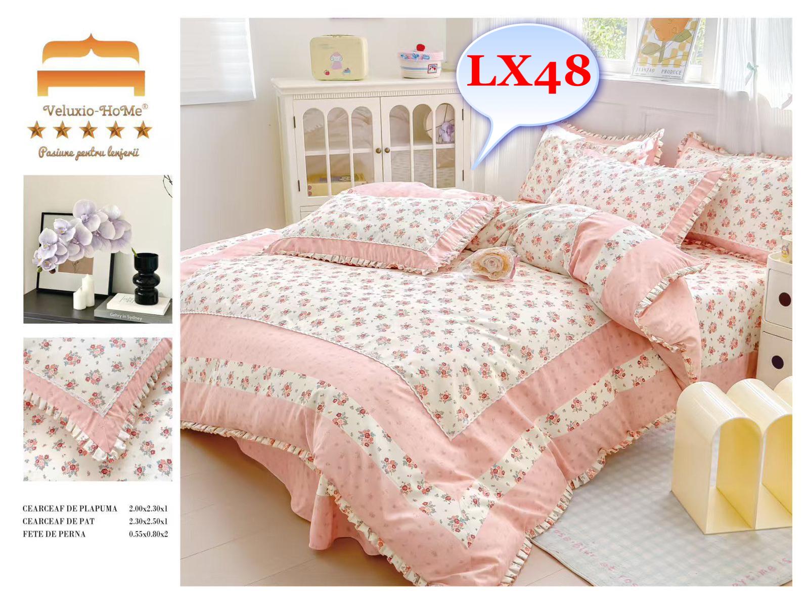 Lenjerie de pat finet – Eleganță și confort în dormitorul tău Alege lenjerii de pat 4 piese din bumbac pentru pat dublu și transformă-ți dormitorul într-un spațiu al relaxării și rafinamentului. Dormitorul este locul în care ne refacem energia și ne relaxăm după o zi lungă. De aceea, lenjeria de pat trebuie să fie nu doar confortabilă, ci și de calitate superioară. Cu lenjeriile noastre din bumbac , cu designuri sofisticate, te vei bucura de o atmosferă plăcută în fiecare noapte.