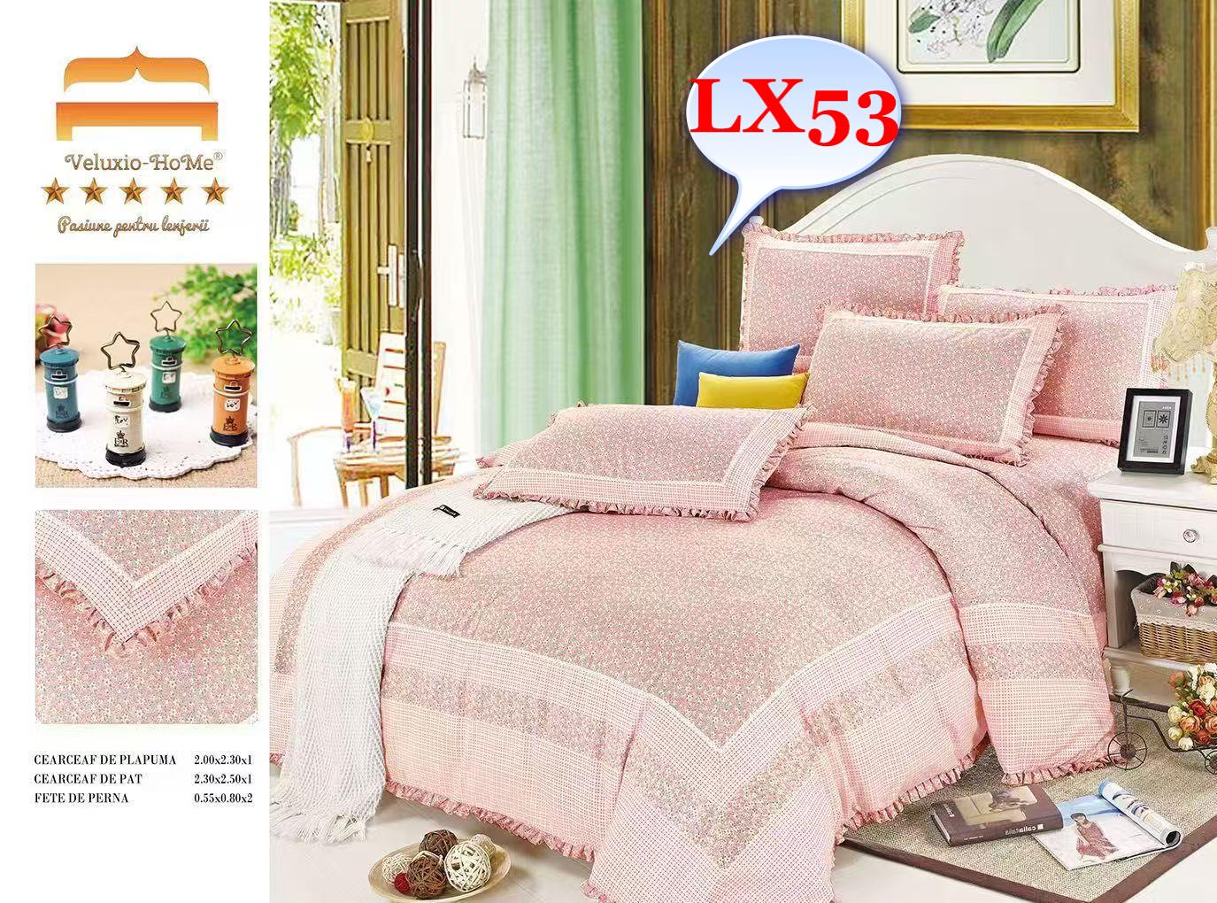 Lenjerie de pat finet – Eleganță și confort în dormitorul tău Alege lenjerii de pat 4 piese din bumbac pentru pat dublu și transformă-ți dormitorul într-un spațiu al relaxării și rafinamentului. Dormitorul este locul în care ne refacem energia și ne relaxăm după o zi lungă. De aceea, lenjeria de pat trebuie să fie nu doar confortabilă, ci și de calitate superioară. Cu lenjeriile noastre din bumbac , cu designuri sofisticate, te vei bucura de o atmosferă plăcută în fiecare noapte.