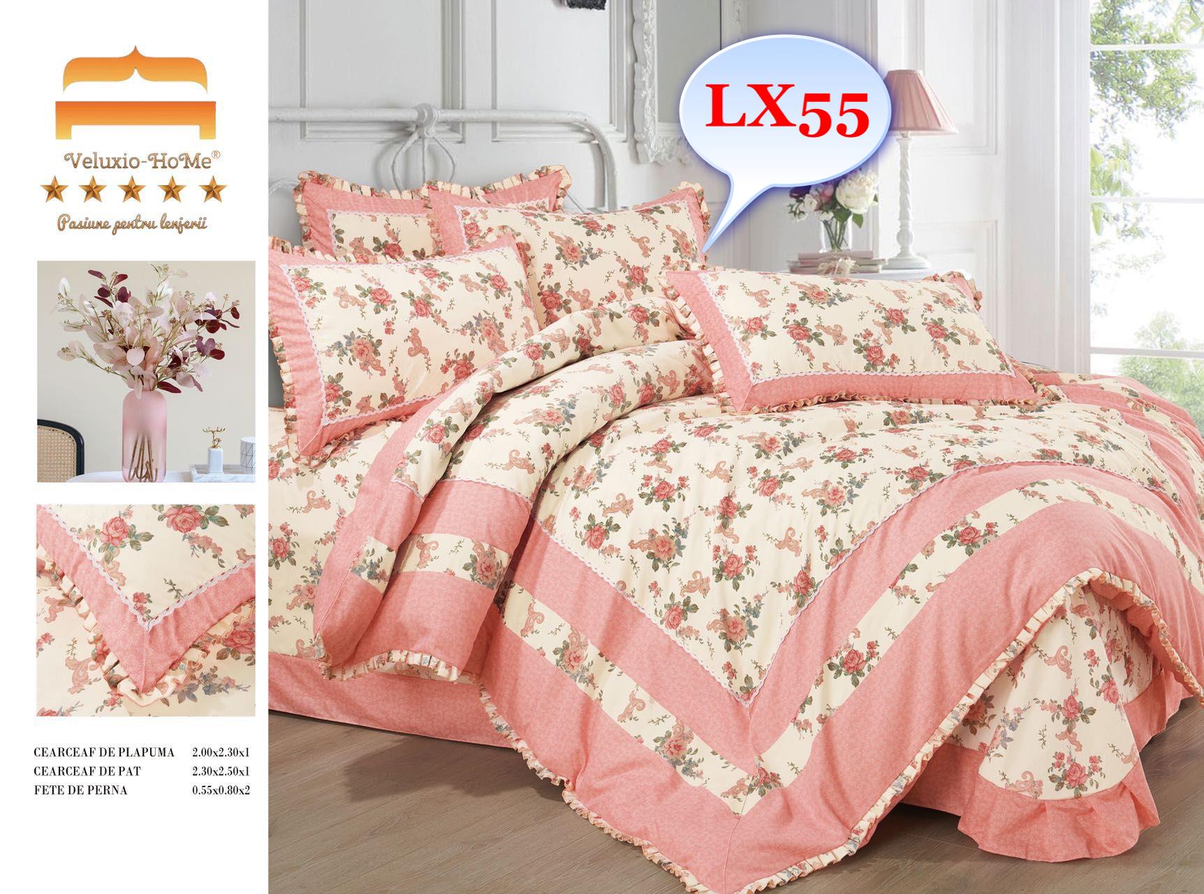 Lenjerie de pat finet – Eleganță și confort în dormitorul tău Alege lenjerii de pat 4 piese din bumbac pentru pat dublu și transformă-ți dormitorul într-un spațiu al relaxării și rafinamentului. Dormitorul este locul în care ne refacem energia și ne relaxăm după o zi lungă. De aceea, lenjeria de pat trebuie să fie nu doar confortabilă, ci și de calitate superioară. Cu lenjeriile noastre din bumbac , cu designuri sofisticate, te vei bucura de o atmosferă plăcută în fiecare noapte.