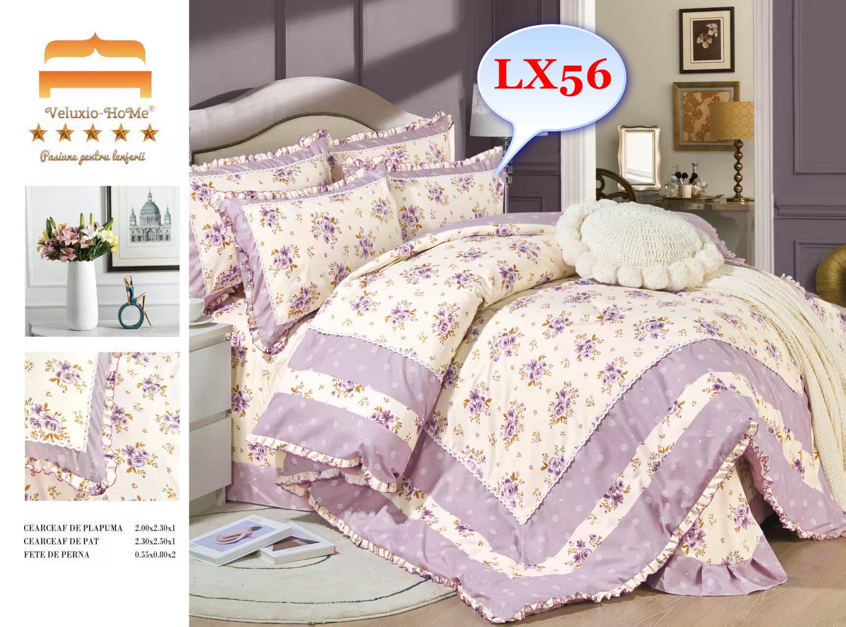 Lenjerie de pat finet – Eleganță și confort în dormitorul tău Alege lenjerii de pat 4 piese din bumbac pentru pat dublu și transformă-ți dormitorul într-un spațiu al relaxării și rafinamentului. Dormitorul este locul în care ne refacem energia și ne relaxăm după o zi lungă. De aceea, lenjeria de pat trebuie să fie nu doar confortabilă, ci și de calitate superioară. Cu lenjeriile noastre din bumbac , cu designuri sofisticate, te vei bucura de o atmosferă plăcută în fiecare noapte.