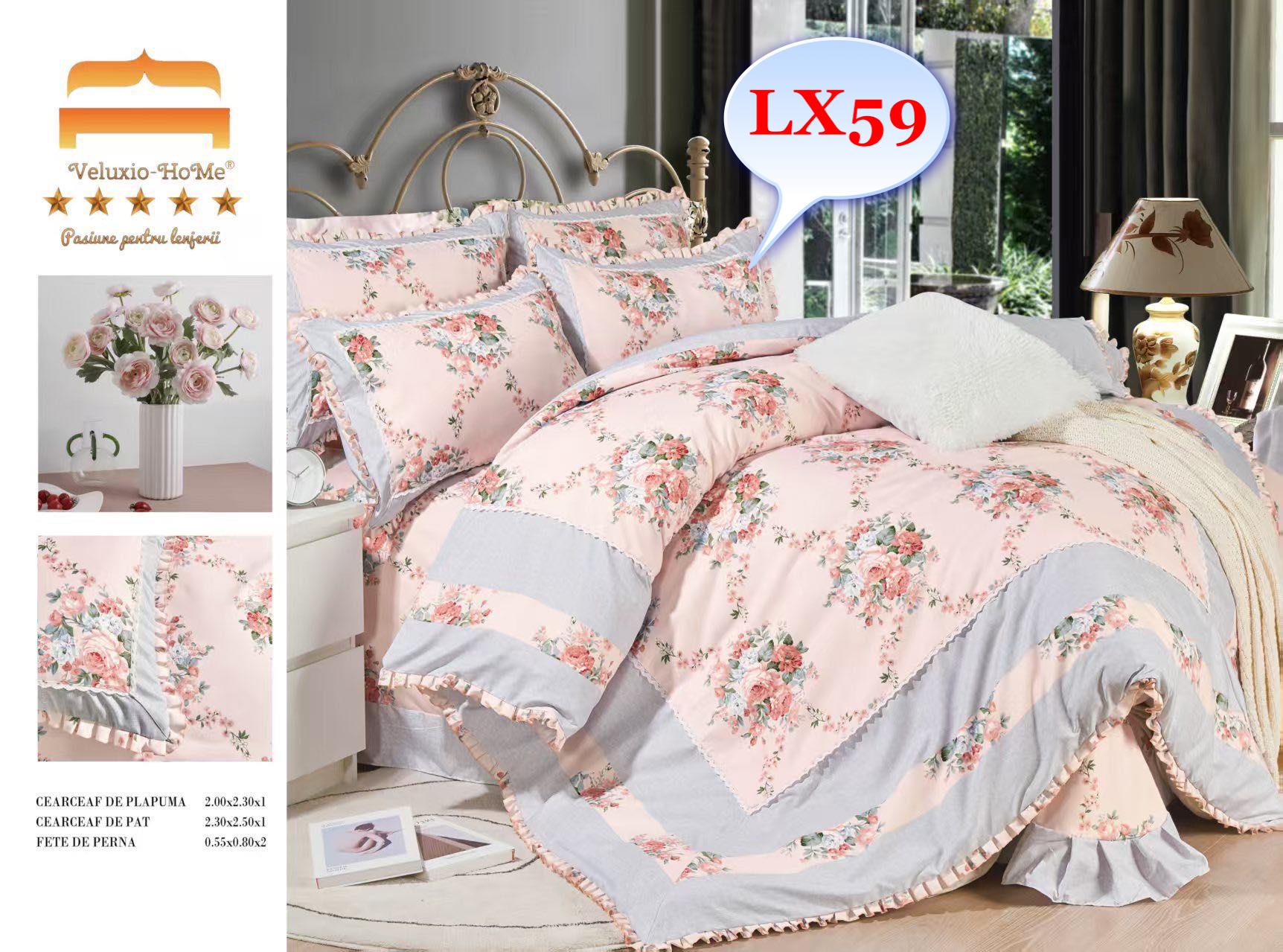 Lenjerie de pat finet – Eleganță și confort în dormitorul tău Alege lenjerii de pat 4 piese din bumbac pentru pat dublu și transformă-ți dormitorul într-un spațiu al relaxării și rafinamentului. Dormitorul este locul în care ne refacem energia și ne relaxăm după o zi lungă. De aceea, lenjeria de pat trebuie să fie nu doar confortabilă, ci și de calitate superioară. Cu lenjeriile noastre din bumbac , cu designuri sofisticate, te vei bucura de o atmosferă plăcută în fiecare noapte.