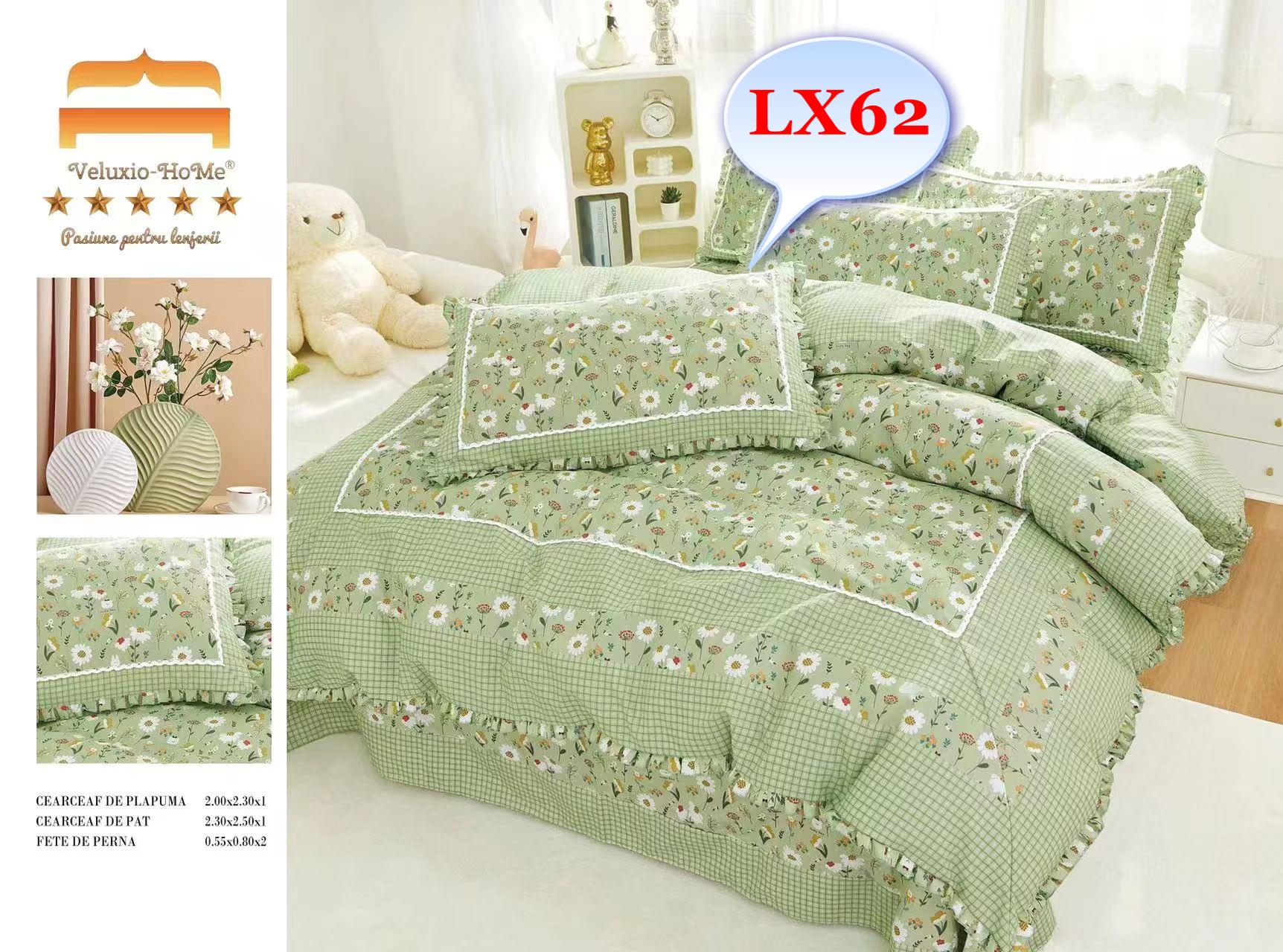 Lenjerie de pat finet – Eleganță și confort în dormitorul tău Alege lenjerii de pat 4 piese din bumbac pentru pat dublu și transformă-ți dormitorul într-un spațiu al relaxării și rafinamentului. Dormitorul este locul în care ne refacem energia și ne relaxăm după o zi lungă. De aceea, lenjeria de pat trebuie să fie nu doar confortabilă, ci și de calitate superioară. Cu lenjeriile noastre din bumbac , cu designuri sofisticate, te vei bucura de o atmosferă plăcută în fiecare noapte.