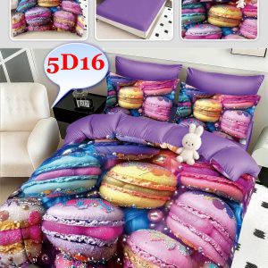 Lenjerie de pat Finet 6 piese cu ELASTIC cod-5D16