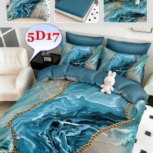 Lenjerie de pat Finet 6 piese cu ELASTIC cod-5D17